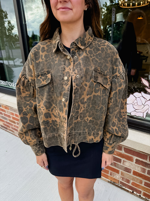 Logan Leopard Utility Jacket
