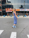 Motor City Striped Midi Dress