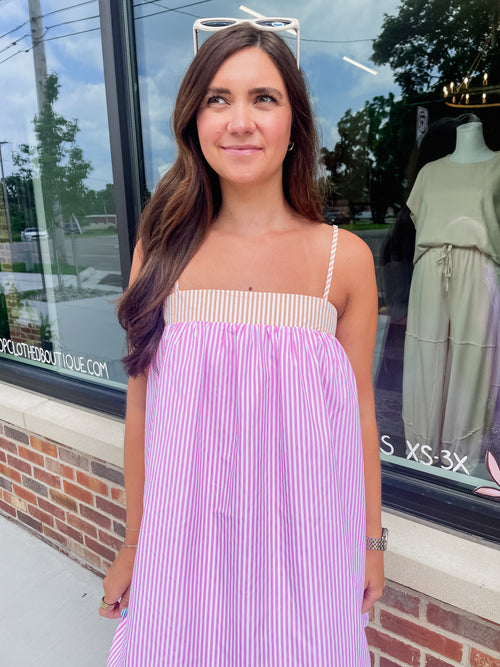 Sunny Days Seersucker Dress