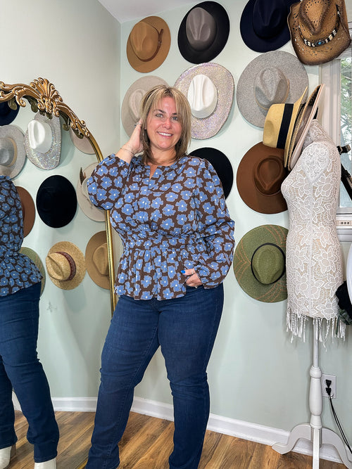 Blythe Floral Blouse | Curvy