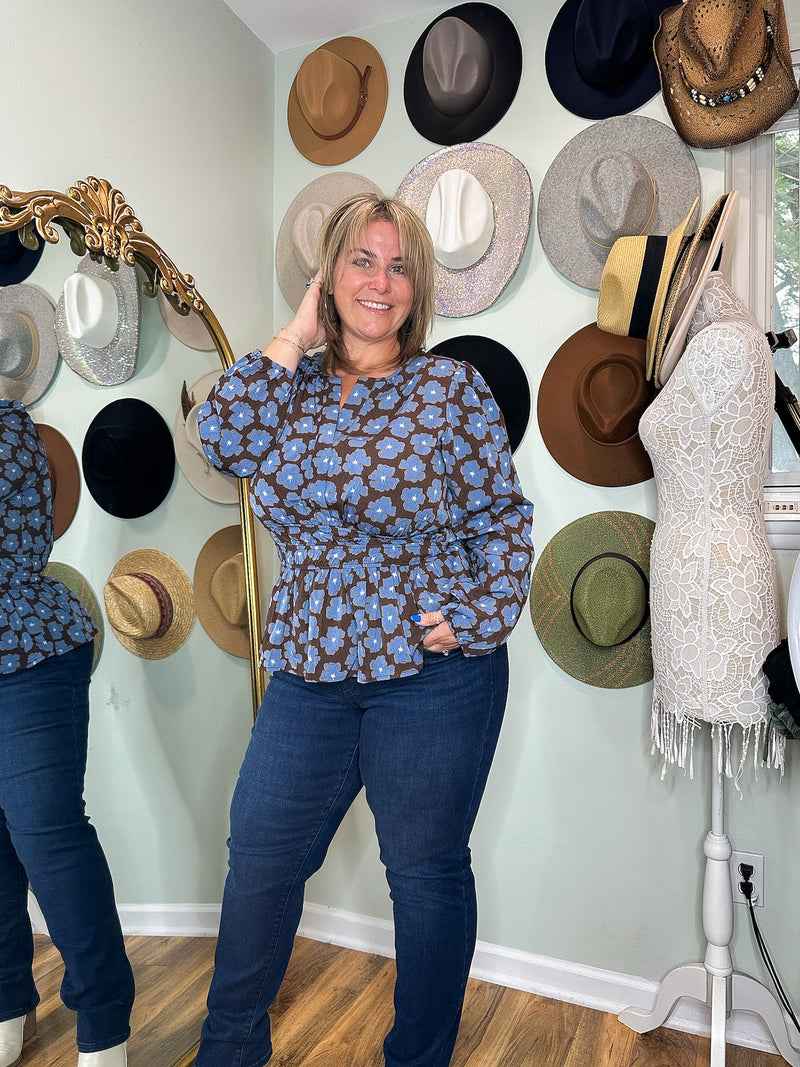 Blythe Floral Blouse | Curvy