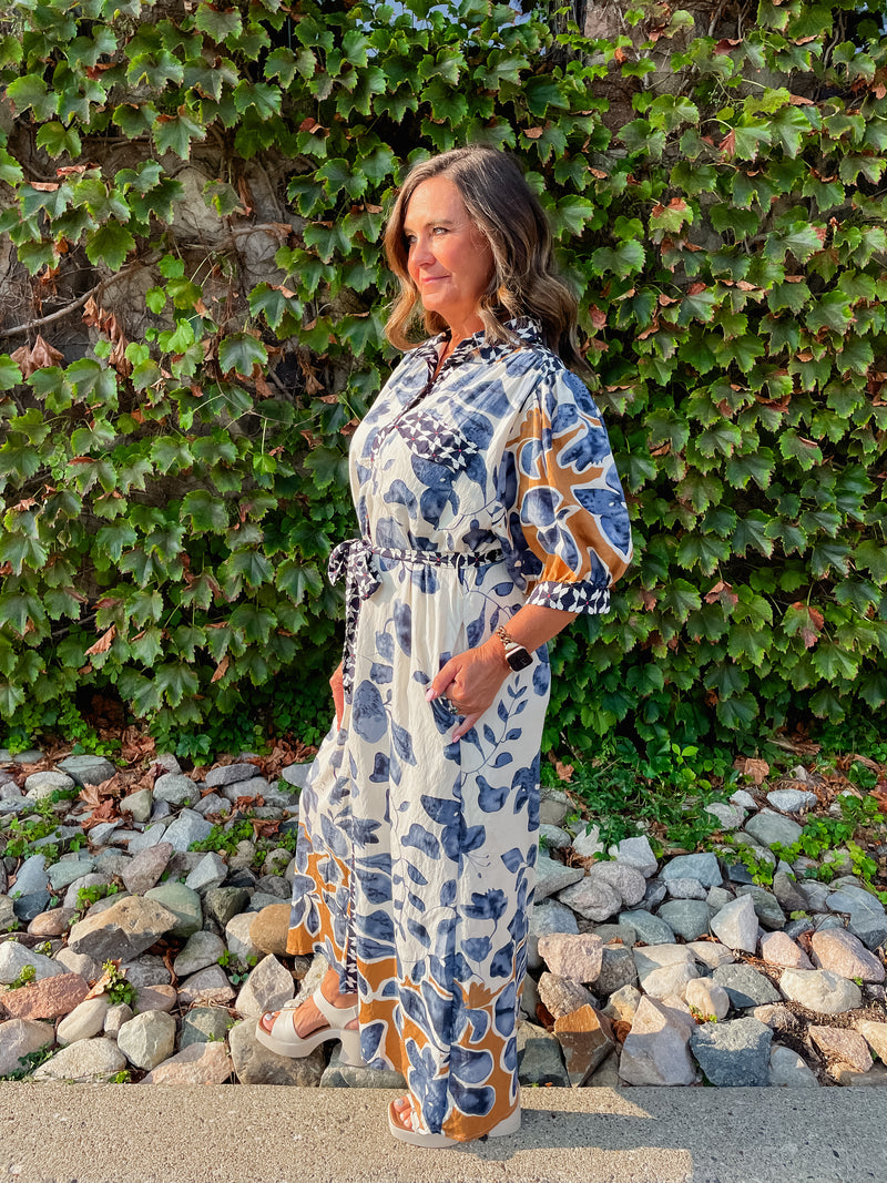Adriana Abstract Midi Dress