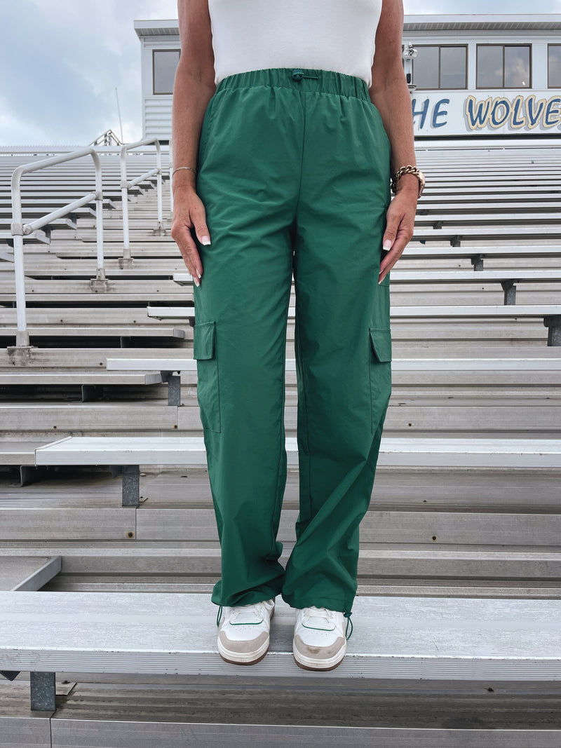 Gameday Parachute Cargo Pants - Green