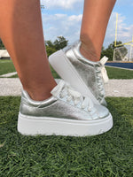 Record Metallic Sneakers - Silver