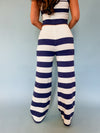 Nauti Striped Pants - Navy/White