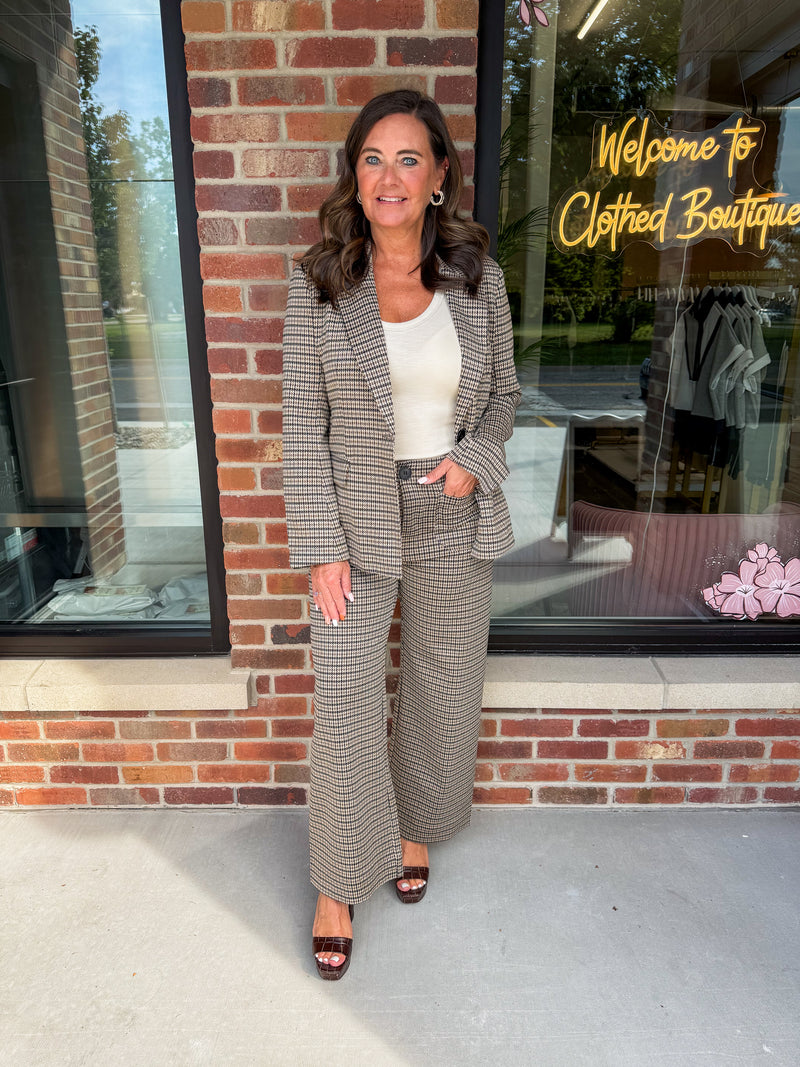Holly Houndstooth Blazer