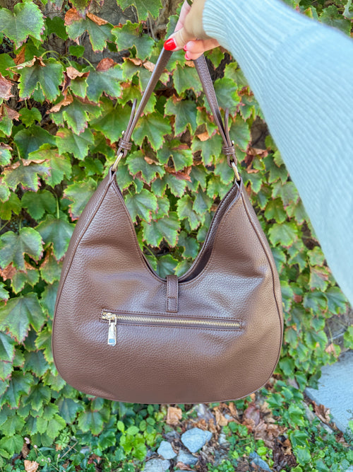 Olivia Hobo Bag - Chocolate