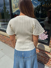 Allie Short Sleeve Sweater