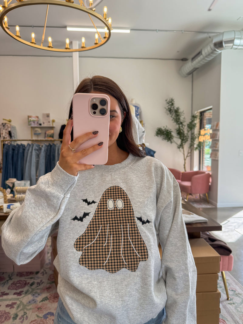 Plaid Ghost Sweatshirt