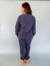 Navy Corduroy Lounge Set