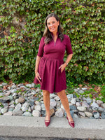 Berlina Dress - Wine