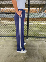 Game Time Lace Track Pant - Navy