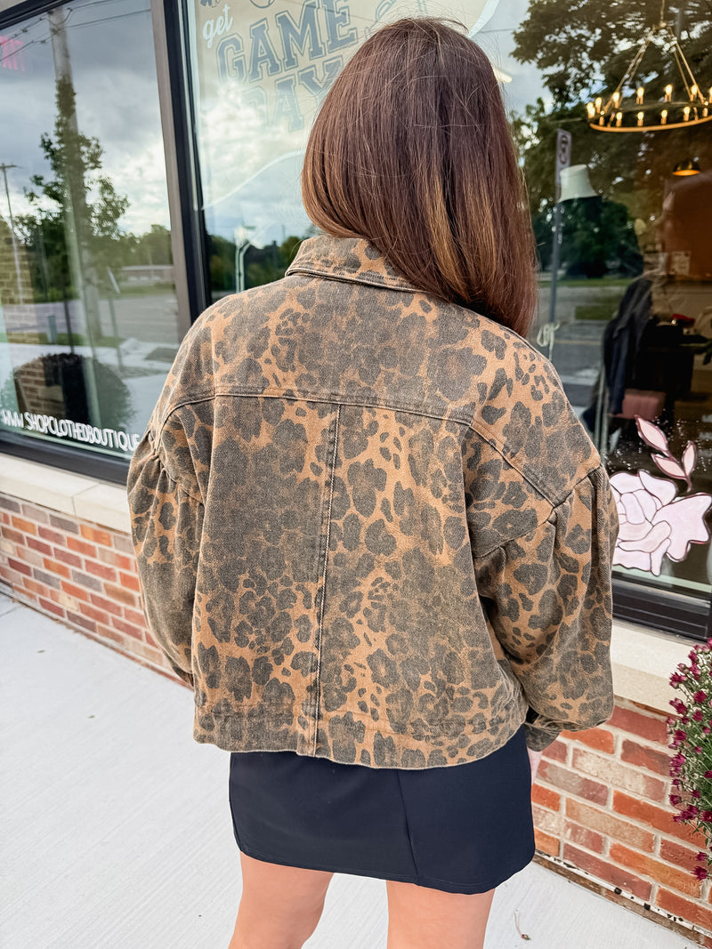 Logan Leopard Utility Jacket