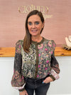 Poppy Patchwork Blouse