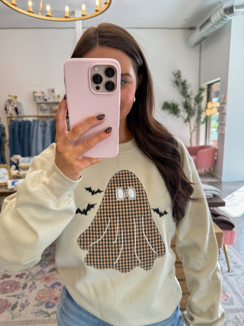 Plaid Ghost Sweatshirt