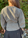 Maia Checkered Shirt - Black/Taupe