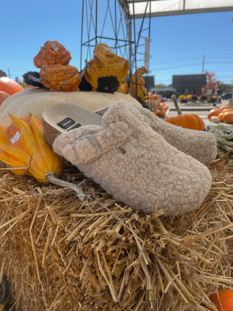 Magnolia Sherpa Clogs