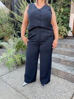 Midnight Navy Trousers | Curvy