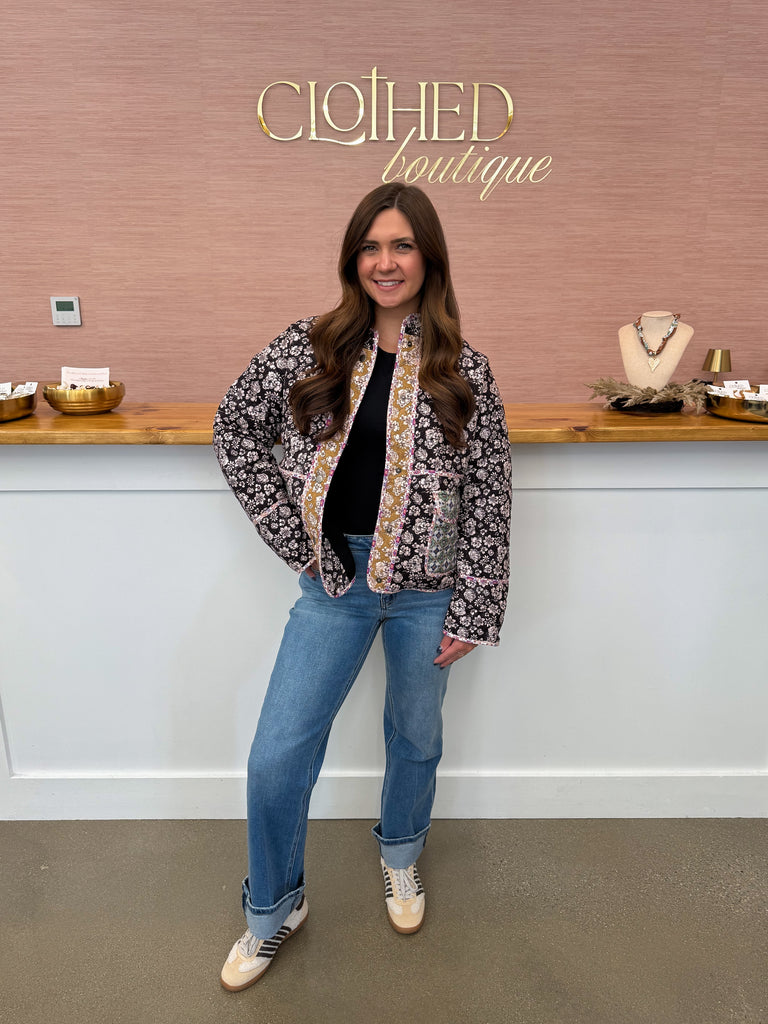 Floral Quilted Jacket