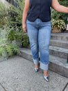 High Rise Cuffed Denim | Curvy