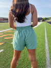 Game Day Gingham Boxer Shorts - Green/White