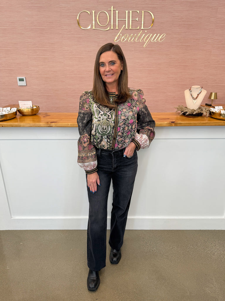 Poppy Patchwork Blouse