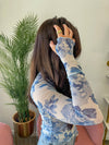Fantasy Floral Sheer Long Sleeve