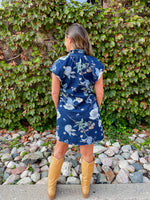 Demi Floral Denim Dress
