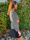 Maia Checkered Shirt - Black/Taupe