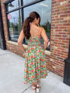 Marigold Floral Midi Dress