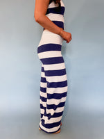 Nauti Striped Pants - Navy/White