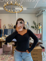 Taylor Toffee Trim Long Sleeve