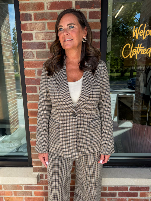 Holly Houndstooth Blazer