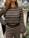 Brown & Black Striped Sweater