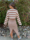 Cocoa & Cream Striped Cardigan