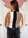 Multi-Colored Neutral Striped Long Sleeve