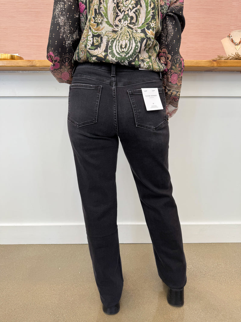 Smooth High Rise Slim Denim - Black