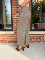 Holly Houndstooth Straight Leg Pants