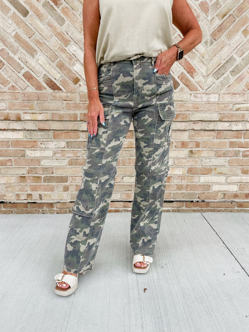 Tracey Camouflage Cargo Pants