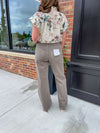 Smoky Olive 90's Vintage Flare Denim