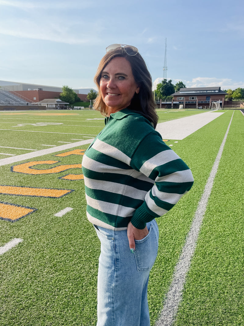 MSU Varsity Stripe Sweater