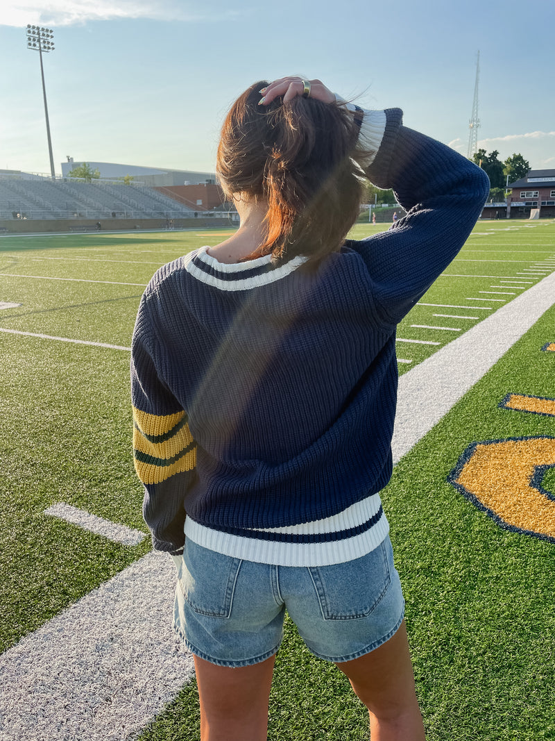 The Big House Retro Varsity Cardigan