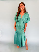 Lake Blue Satin Dress