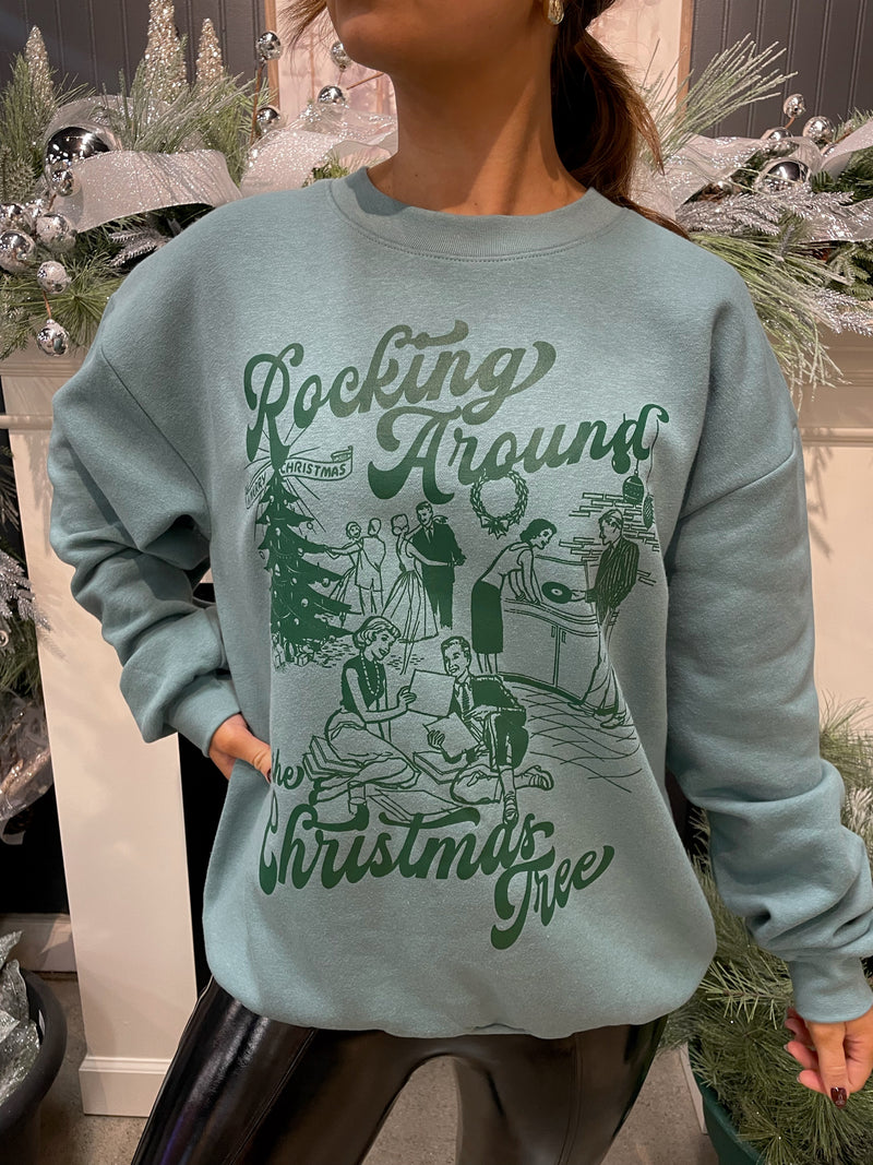 "Rocking Around" Oversized Sweatshirt