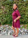 Berlina Dress - Wine