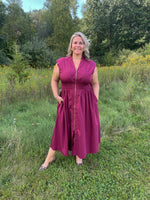 Merlot Midi Dress | Curvy