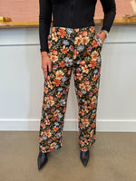 Blakely Floral Pants- Black