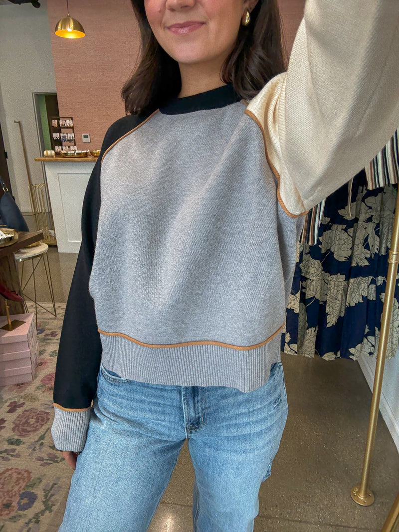 Nico Neutrals Colorblock Sweater