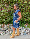 Demi Floral Denim Dress