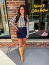 Melanie Multi Stripe Knit Long Sleeve